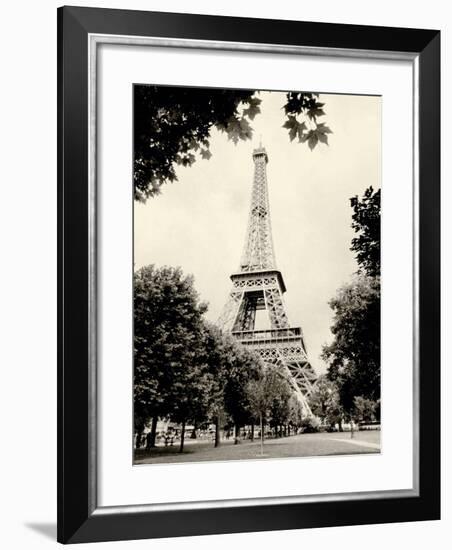 Eiffel Tower I - black and white-Amy Melious-Framed Premium Giclee Print