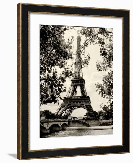 Eiffel Tower II - black and white-Amy Melious-Framed Premium Giclee Print