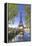 Eiffel Tower in green-Philippe Manguin-Framed Premier Image Canvas