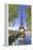 Eiffel Tower in green-Philippe Manguin-Framed Premier Image Canvas