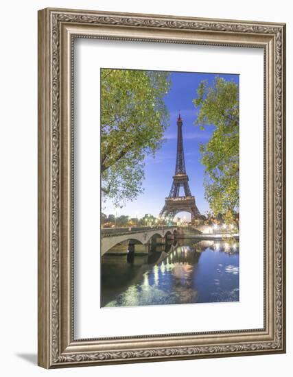 Eiffel Tower in green-Philippe Manguin-Framed Photographic Print