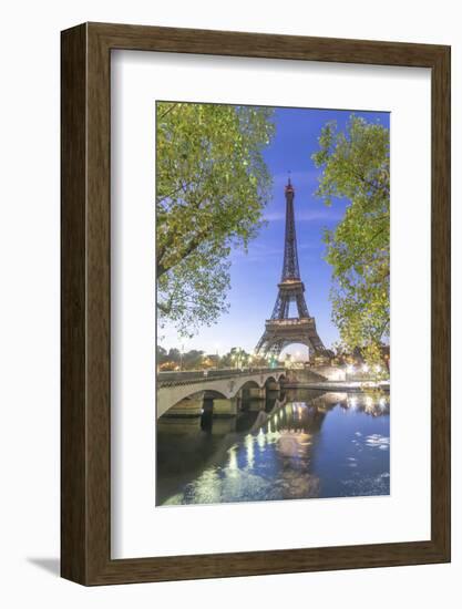 Eiffel Tower in green-Philippe Manguin-Framed Photographic Print