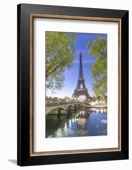 Eiffel Tower in green-Philippe Manguin-Framed Photographic Print