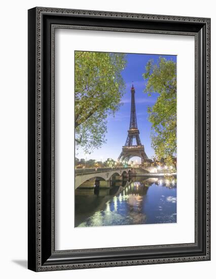 Eiffel Tower in green-Philippe Manguin-Framed Photographic Print