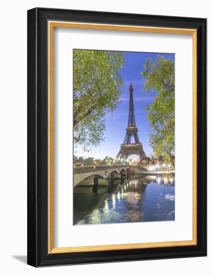 Eiffel Tower in green-Philippe Manguin-Framed Photographic Print