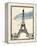 Eiffel Tower in Pen-Morgan Yamada-Framed Stretched Canvas