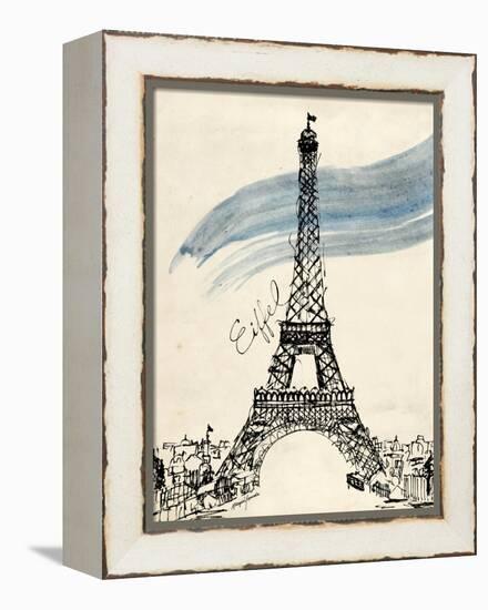 Eiffel Tower in Pen-Morgan Yamada-Framed Stretched Canvas