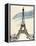 Eiffel Tower in Pen-Morgan Yamada-Framed Stretched Canvas