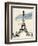 Eiffel Tower in Pen-Morgan Yamada-Framed Art Print