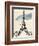 Eiffel Tower in Pen-Morgan Yamada-Framed Art Print