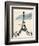 Eiffel Tower in Pen-Morgan Yamada-Framed Art Print