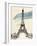 Eiffel Tower in Pen-Morgan Yamada-Framed Art Print