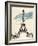 Eiffel Tower in Pen-Morgan Yamada-Framed Art Print