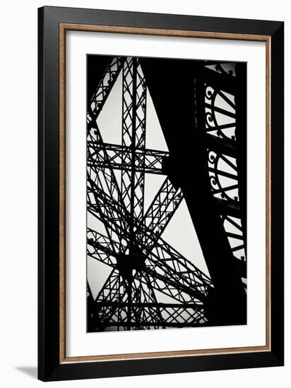 Eiffel Tower Latticework II-Erin Berzel-Framed Photographic Print