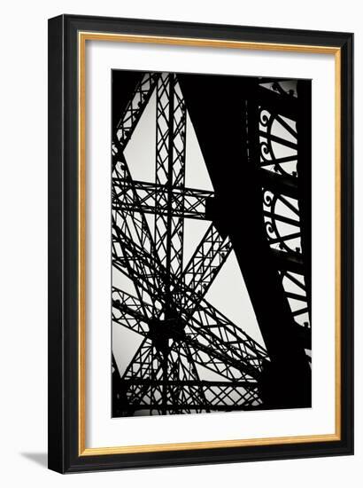 Eiffel Tower Latticework II-Erin Berzel-Framed Photographic Print