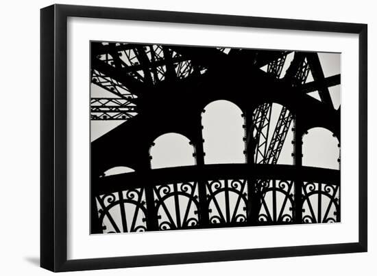 Eiffel Tower Latticework IV-Erin Berzel-Framed Photographic Print