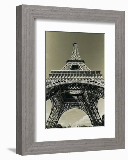 Eiffel Tower Looking Up-Christian Peacock-Framed Art Print