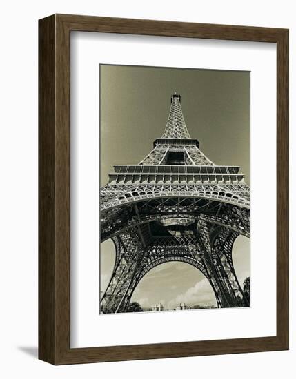 Eiffel Tower Looking Up-Christian Peacock-Framed Art Print