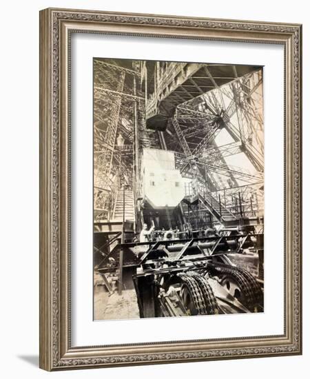 Eiffel Tower Machinery, 1890's-Science Source-Framed Giclee Print