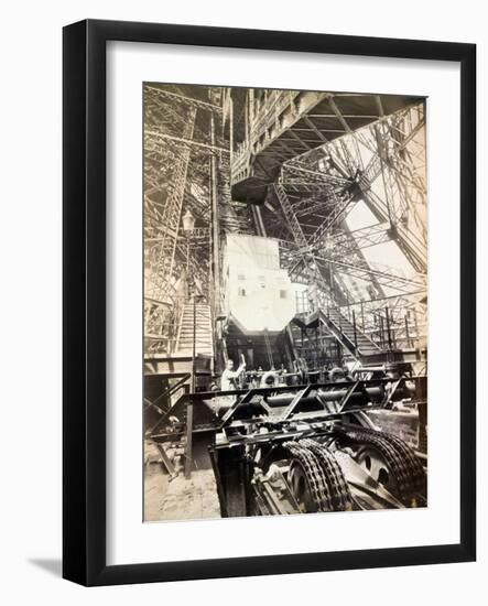 Eiffel Tower Machinery, 1890's-Science Source-Framed Giclee Print