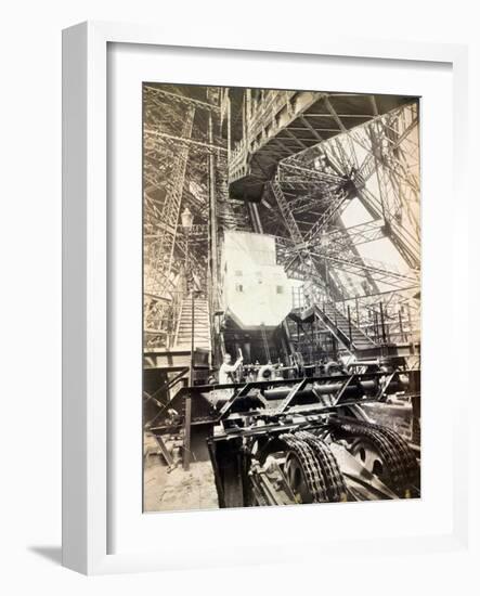 Eiffel Tower Machinery, 1890's-Science Source-Framed Giclee Print