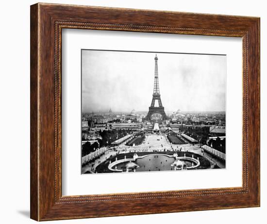 Eiffel Tower Over Exposition 1889-null-Framed Photographic Print