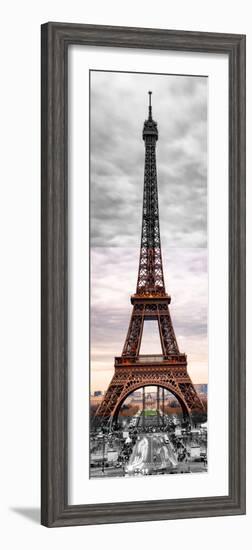 Eiffel Tower, Paris, France - Black and White and Spot Color Photography-Philippe Hugonnard-Framed Photographic Print