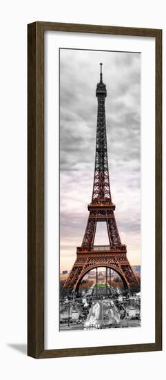 Eiffel Tower, Paris, France - Black and White and Spot Color Photography-Philippe Hugonnard-Framed Photographic Print