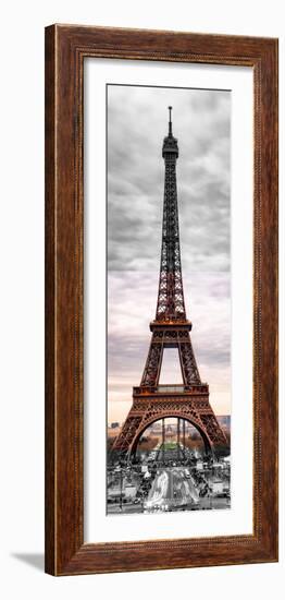 Eiffel Tower, Paris, France - Black and White and Spot Color Photography-Philippe Hugonnard-Framed Photographic Print