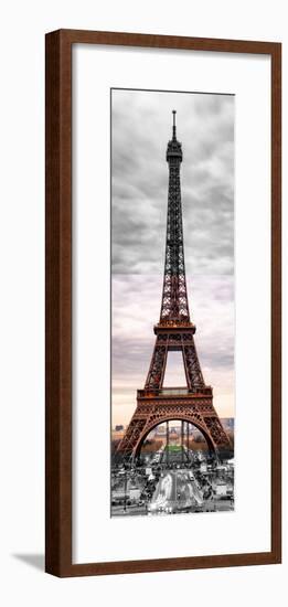 Eiffel Tower, Paris, France - Black and White and Spot Color Photography-Philippe Hugonnard-Framed Premium Photographic Print