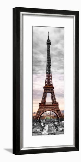 Eiffel Tower, Paris, France - Black and White and Spot Color Photography-Philippe Hugonnard-Framed Premium Photographic Print