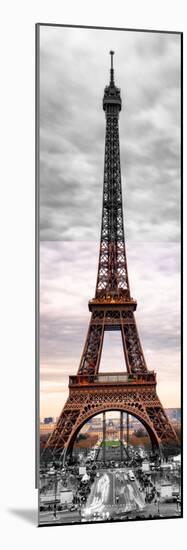 Eiffel Tower, Paris, France - Black and White and Spot Color Photography-Philippe Hugonnard-Mounted Premium Photographic Print