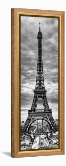 Eiffel Tower, Paris, France - Black and White Photography-Philippe Hugonnard-Framed Premier Image Canvas
