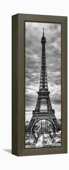 Eiffel Tower, Paris, France - Black and White Photography-Philippe Hugonnard-Framed Premier Image Canvas