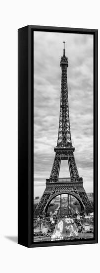 Eiffel Tower, Paris, France - Black and White Photography-Philippe Hugonnard-Framed Premier Image Canvas