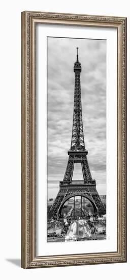 Eiffel Tower, Paris, France - Black and White Photography-Philippe Hugonnard-Framed Photographic Print