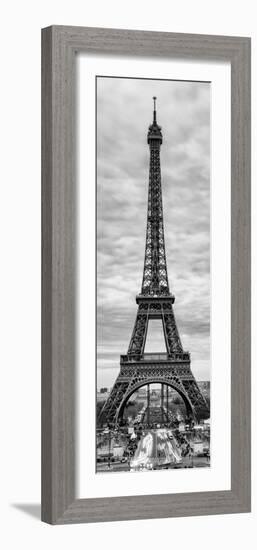 Eiffel Tower, Paris, France - Black and White Photography-Philippe Hugonnard-Framed Photographic Print