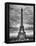 Eiffel Tower, Paris, France - Black and White Photography-Philippe Hugonnard-Framed Premier Image Canvas