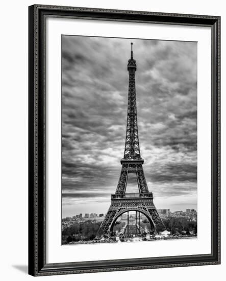 Eiffel Tower, Paris, France - Black and White Photography-Philippe Hugonnard-Framed Photographic Print