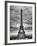 Eiffel Tower, Paris, France - Black and White Photography-Philippe Hugonnard-Framed Photographic Print