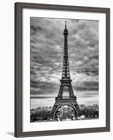 Eiffel Tower, Paris, France - Black and White Photography-Philippe Hugonnard-Framed Photographic Print