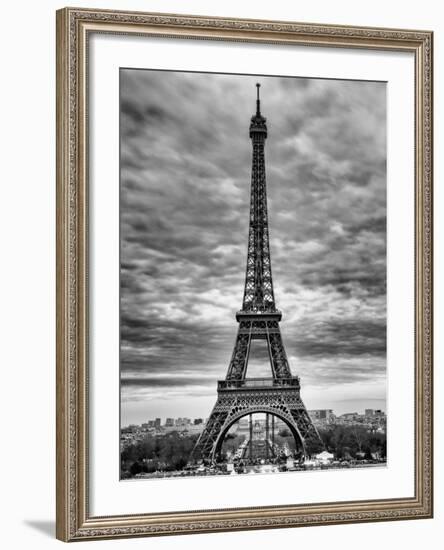 Eiffel Tower, Paris, France - Black and White Photography-Philippe Hugonnard-Framed Photographic Print