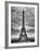 Eiffel Tower, Paris, France - Black and White Photography-Philippe Hugonnard-Framed Photographic Print