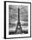 Eiffel Tower, Paris, France - Black and White Photography-Philippe Hugonnard-Framed Photographic Print