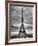 Eiffel Tower, Paris, France - Black and White Photography-Philippe Hugonnard-Framed Photographic Print
