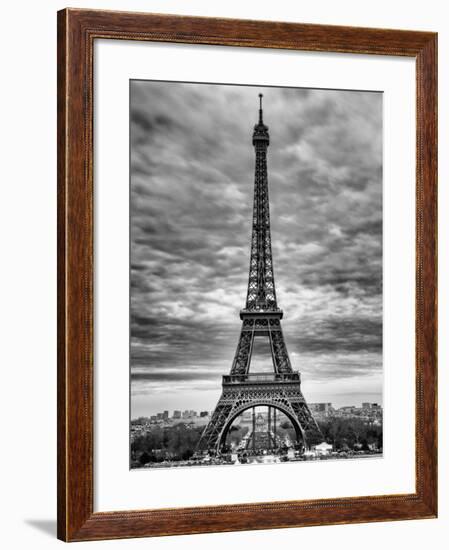 Eiffel Tower, Paris, France - Black and White Photography-Philippe Hugonnard-Framed Photographic Print