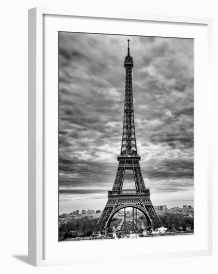 Eiffel Tower, Paris, France - Black and White Photography-Philippe Hugonnard-Framed Photographic Print