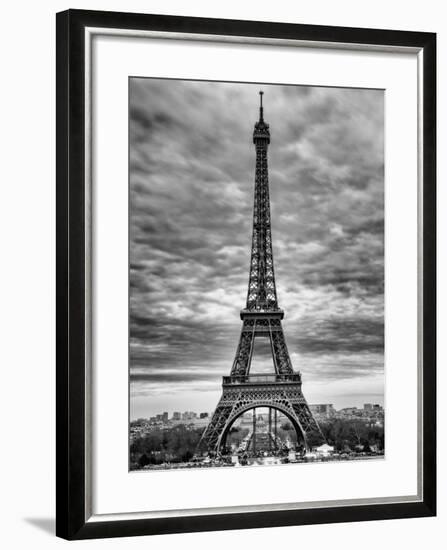 Eiffel Tower, Paris, France - Black and White Photography-Philippe Hugonnard-Framed Photographic Print