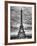 Eiffel Tower, Paris, France - Black and White Photography-Philippe Hugonnard-Framed Photographic Print