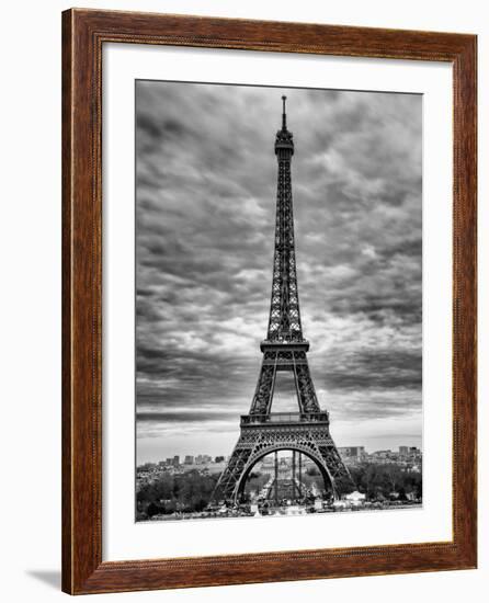 Eiffel Tower, Paris, France - Black and White Photography-Philippe Hugonnard-Framed Photographic Print